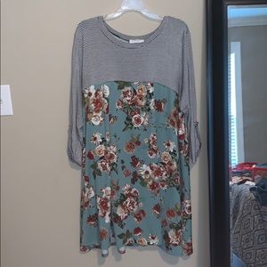 Long sleeve Floral Dress